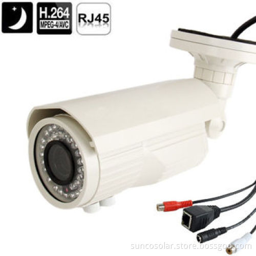 Varifocal IP camera with POE power supply, varifocal lens, 2.8-12mm, 42 leds, 40m IR distance